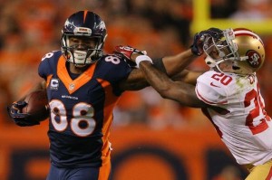 fantasy review demaryius thomas x 49ers