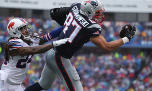 BUFFALO, NY - OCTOBER 30: Rob Gronkowski #87 of the New England Patriots can